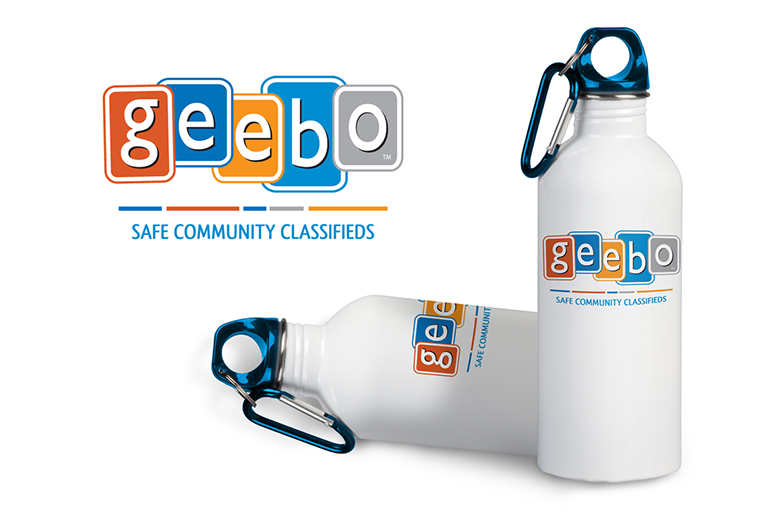 GEEBO Bottles and Logo